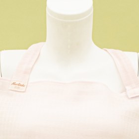 Resim Çift Katlı Muslin Emzirme Önlüğü - Bebe Pembe Muslin 