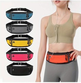 Resim Turcoshop11 Ayarlanabilir Bel Çantası Sarı Koşu Yürüyüş Spor Aksesuarı Telefon Cebi Sarı 