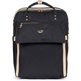 Resim Beşikli Anne Bebek Bakım Sırt Çantası Siyah 