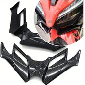 Resim Tongdashop 1 Adet Ex300 İçin Evrensel Karbon Fiber Motorcycle Spoiler Kiti Beyaz 