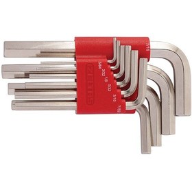 Resim İzeltaş Allen Anahtar Takımı Altı Köşe SAE Kısa Boy 12 Parça - 4901003112 