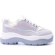 Resim Kadın Gümüş Detaylı Süet Sneaker Derimod