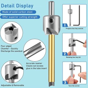 Resim Liscop Kalem Burçları Değirmen Giyotin Seti Ağaç Işleme Kalem Seti Için Kesici Milleri (Yurt Dışından) 