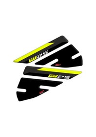 Resim GP Kompozit Yamaha MT-25 2015-2019 Uyumlu Tank Pad Seti Siyah-Sarı 