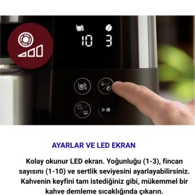 Resim Philips HD7888/01 All-In-1 Brew Öğütücülü Filtre Kahve Makinesi+ 2 Adet Seramik Kupa Bardak Hediye 