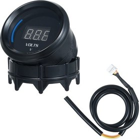 Resim Samdoo Araçlar İçin 52mm Mavi Led Voltmetre 12v Dc, 0-35v Ölçüm, Kolay Kurulum 