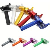 Resim Hightower 22mm Evrensel Cnc Alüminyum Gaz Kumanda Kolçuğu - Turuncu, Dayanıklı Motor Aksesuarları 