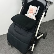 Resim 1 adet Bebek Arabası Sıcak Ayak Kılıfı - Rüzgar Geçirmez ve Sıcak, Sonbahar ve Kış Kullanımı için Basit Düz Renk Tasarımı, Araba Koltukları için Güvenli Uygunluk, Araba Aksesuarları, Araba Sıcaklığı, Minimalist Araba Aksesuarı, Dayanıklı Araba Kılıfı 