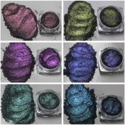 Resim Iridescent Deep Color Chameleon Glitter - Sanat, El Sanatları, Epoksi Reçine DIY, Slime, Takı ve Parti Dekoru için Parıldayan Parıltı Tozu, Canlı Parıltı | Dayanıklı Parıltı 