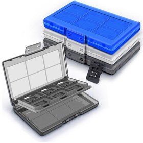 Resim Nintendo Switch / Switch Oled 12'si 1 Arada Oyun Kartı Kutusu İçin Koruyucu Kılıf Mavi 