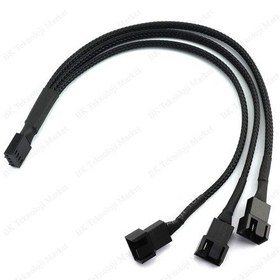 Resim Yüksek Kalite 3 Lü Fan Çoklayıcı Pwm Y Splitter Kablo 