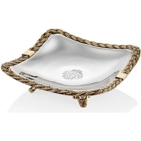 Resim Lamedore Black Pearl Halatlı Küçük Boy Dekoratif Kase 17x17x5 Cm 