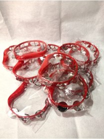 Resim msv Kırmızı Gelin Nedime Tefi, Kına Gecesi Düğün Sünnet Bride Plastik Zilli Tef, 10 Adet Meseve 