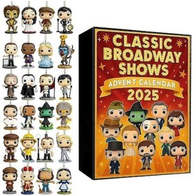 Resim 2025 Broadway Gösterileri Advent Takvimi, 2d Akrilik Karakterler, 2025 Noel 24 Günlük Geri Sayım Takvimi, Çocuklar Ve Yetişkinler İçin Noel Hediyesi 