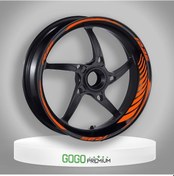 Resim Florasan Turuncu Racing Yamaha R25 Uyumlu 1 Set Jant Şeridi 