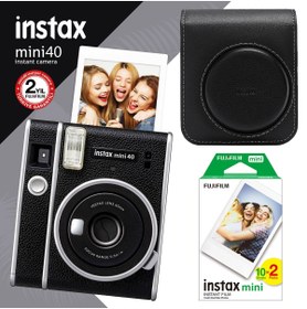 Resim Fujifilm Instax Mini 40 Siyah Fotoğraf Makinası Ve Hediye Seti 4 Fujifilm