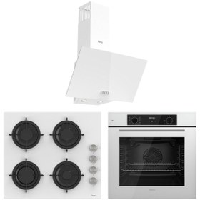 Resim Ferre Flowart Lumora Essential Beyaz 3'lü Ankastre Set ( QBL63CB-CS206-D087 ) 