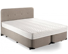 Resim Luna Baza Başlık Yatak Takımı - 150x200 cm Çift Kişilik Ortopedik Yatak Seti Sağlamlaştırılmış Baza 