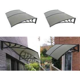 Resim Genel Markalar Kapı Üstü Pratik Sundurma 240 X 100 cm Siyah 