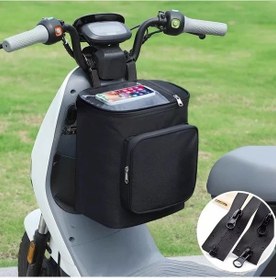 Resim Boatshop1 1 Adet Siyah Beyaz Motosiklet Depolama Çantası Ayarlanabilir Kayış Büyük Kapasiteli Siyah 1 Pcs 20l Black 