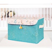 Resim Baby Püsküllü Kapaklı Kutu Düzenleyici Çok Amaçlı Organizer Kutu Maxi Boy (yeşil) 04232 