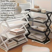 Resim Beş Katlı Beyaz Ayakkabı Rafı - Dayanıklı Plastik, Kolay Montaj, Minimalist Tasarım, 40.0 KG Taşıma Kapasiteli, Ev Ofis, Giriş Holü, Oturma Odası, Kitap Depolama, Çok Amaçlı Raflar, Modern Kitaplık, Alan Tasarrufu Sağlayan Mobilya, Sağlam Yapı, Kitap Severler İçin 