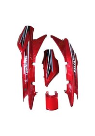 Resim Salcano Spider Sağ Sol Sele Altı Takım Kırmızı 4 Parça 