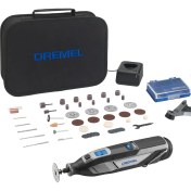 Resim 8240 Akülü Çok Amaçlı El Motoru, 12V 2AH Lithium-Ion Akü, 5.000 35.000 Dev/dak, 5 Bağlantı Parçalı, 65 Aksesuarlı 