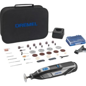 Resim 8240 Akülü Çok Amaçlı El Motoru, 12V 2AH Lithium-Ion Akü, 5.000 35.000 Dev/dak, 5 Bağlantı Parçalı, 65 Aksesuarlı 