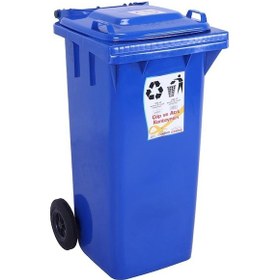 Resim Sağlam Plastik Çöp Ve Atık Konteyneri 240 Lt Tekerlekli M Diğer 