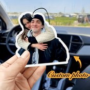 Resim 2D Düz, [Bayram Dekoru] Özel Akrilik Araba Fotoğraf Kolyesi – Kişiselleştirilmiş Şeffaf Dikiz Aynası Asma Süs | Şık, Renkli & Benzersiz Hediye Doğum Günleri, Yıldönümleri, Noel & Sevgililer Günü için | Sevimli & Moda Araba İç Dekorasyonu, Araba Dekorasyon Aksesuarları 