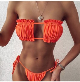 Resim Marba Turuncu Bikini Set 