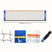 Resim Multifonksiyonel Taşınabilir Spor Ağı, Badminton, Pickleball, Tenis, Voleybol için - Hızlı Kurulum, Dayanıklı Naylon, Mavi/Siyah, İç ve Dış Mekan Kullanımı, Spor Ekipmanı, Şık Tasarım, Yüksek Kaliteli Malzeme 