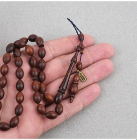 Resim Yılan Ağacı Usta İşi İmzalı Sülün İmame Beyzi Kesim 7x11.5mm Tesbih 