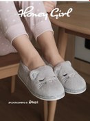 Resim Honey Girl Kulpuklu Kapalı Çocuk Ev Terlikleri 446312848 Gri 