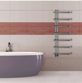 Resim 50X120 Paslanmaz Çelik Porto Parlak Black Chrome Havlupan 