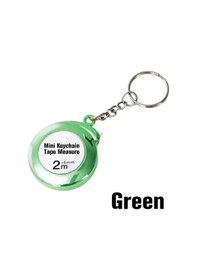 Resim Yeşil 1 Adet-uygun Dıy Mini Mezura Taşınabilir Dekorasyon 2 M Yumuşak Çelik Bant Anahtarlık Ölçüm Cetveli Ölçüm Bandı Hassas 
