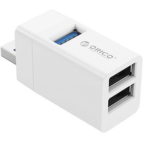 Resim USB-A 3.0 3 Portlu USB-A 3.0 - 2.0 Beyaz Mini Çoklayıcı Orico