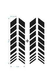 Resim Çınar Extreme 2 Adet Sport Kask, Araba Ayna Süt Beyaz Kask Sticker Çınar Extreme - 0726199637512 