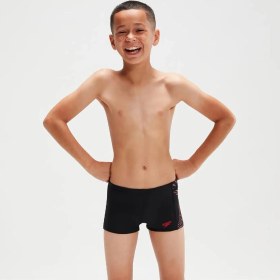 Resim Speedo Plastisol Aquashort Erkek Çocuk Yüzücü Mayosu Siyah 