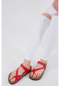 Resim Fox Shoes Kırmızı Kadın Terlik B777753009 Kırmızı 