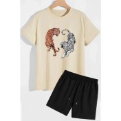 Resim Trendypassion Tiger Şort T-Shirt Eşofman Takımı 