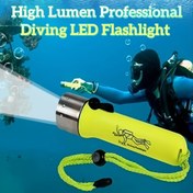Resim 1parça GDSIZHE Yüksek Lümen Profesyonel Dalış LED El Feneri - 40W, Taşınabilir Su Altı Işığı 6.35cm Döner Taban, 150° Ayarlanabilir, Acil Durum Balıkçılığı, Keşif ve Açık Hava Yürüyüşü için İdeal - Pil Dahil Değil, El Feneri Şarj Edilebilir, Yürüyüş Gereksinimleri, Şık Silindirik Tasarım, Dayanıklı Yapı 