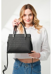 Resim Just Polo 5 Bölmeli Şık El & Omuz Çantası Shoulder Bag Ebat : 22 X 25 Cm Siyah 