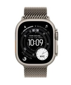 Resim Apple Watch Ultra 3 GPS + Cellular 49mm Natürel Titanyum Kasa Natürel Titanyum Milano Loop M MEWY4TU/A 