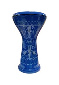 Resim Vd Darbuka İşlemeli Mavi 