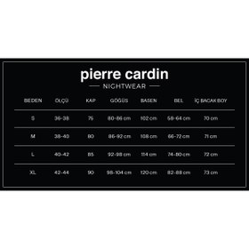Resim Pierre Cardin Saten Kadın Sabahlık - 1010 Bordo 