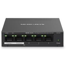 Resim TP-LINK 5port MS105GP Gigabit 4port PoE 65w Yönetilemez Switch Mercusys