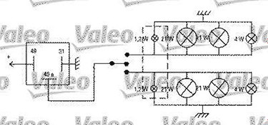 Resim FLASOR DIN 12V VALEO 641422 Valeo