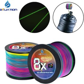 Resim SIUATION 8XPE Örgülü Olta İpi - 9.07-44.91KG Yüksek Görünürlüklü Renk Kodlu, Aşınmaya Dayanıklı, Pürüzsüz ve Hassas Uzun Atışlar İçin - Tuzlu/Su Tatlı Su Balıkçılığı, Buzdağı Balıkçılık, Tekne ve Yem Kullanımı (1000m/3280ft), Canlı Renkler, Sağlam Yapı, Profesyonel Balıkçılar İçin 